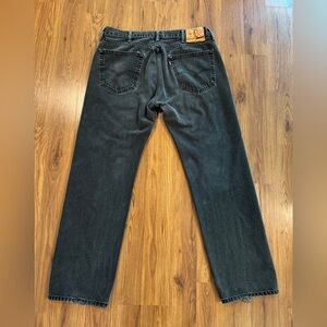 505 Levi Jeans in Black Waist Size 34"